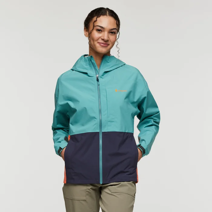 Women's Cielo Rain Jacket - Coastal/Graphite Women's designer jackets