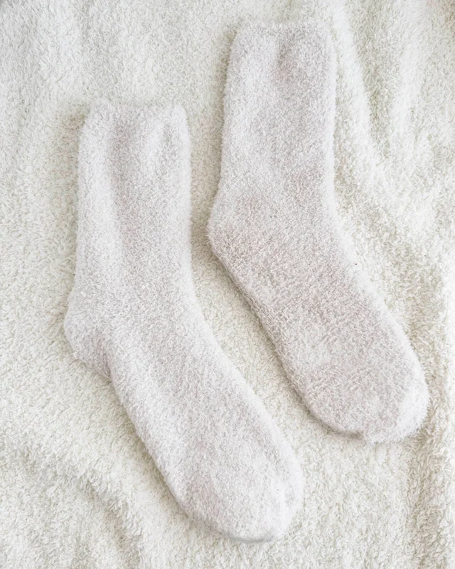 Ivory Bia Fuzzy Yarn Socks Floral pajama sets