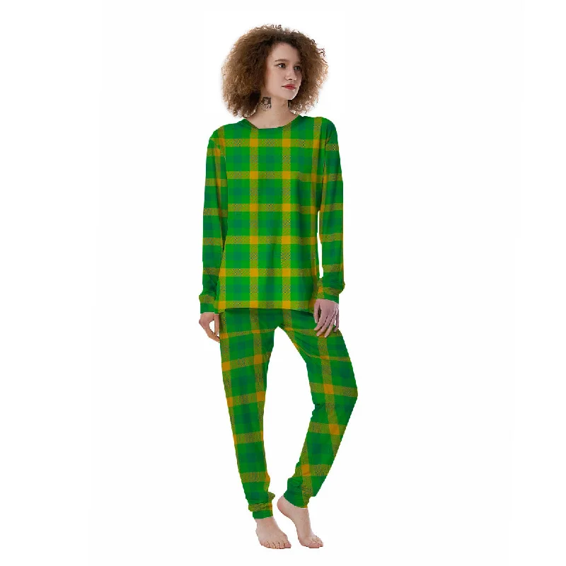 Check Irish Buffalo Print Pattern Women's Pajamas Best pajama sets for teens