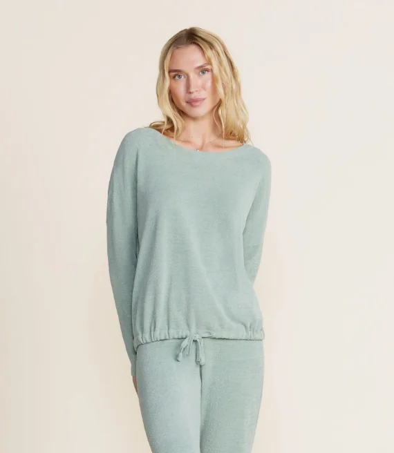 Cozychic Ultra Lite Slouchy Pullover - Beach Glass Women's pajama sets