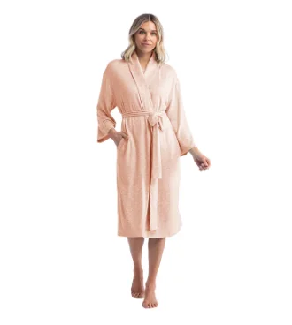 Dream Shawl Collar Robe - Apricot Breathable pajama sets