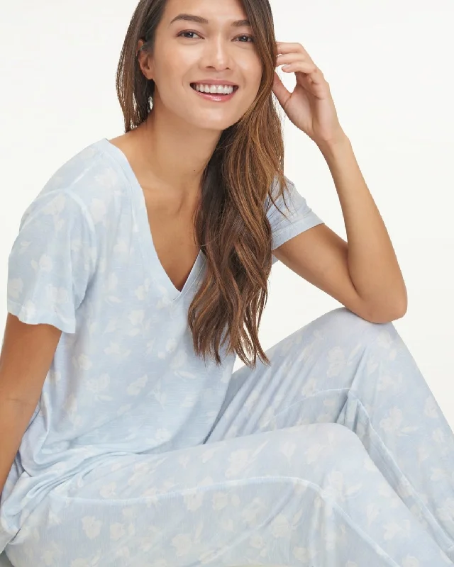 Stay Home V-Neck Jogger Set Knitted pajama sets