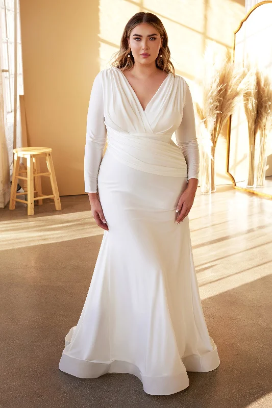 Cinderella Divine's Enchanting Bridal Gown: Embrace Your Curves with Grace Crystal Wedding Dress