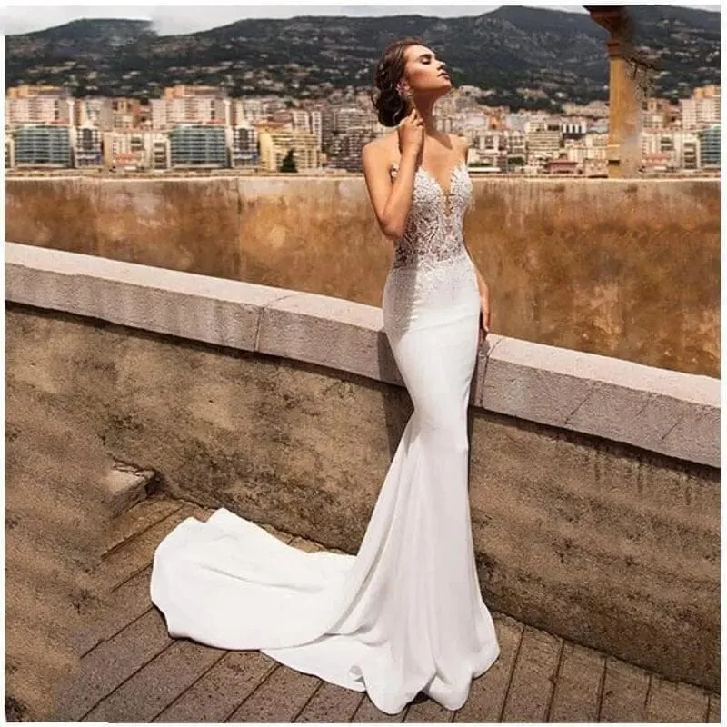 Mermaid Lace Allure Bridal Dress Sexy Lace Gown