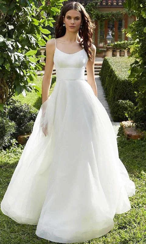 Mori Lee Bridal 12145 - Sleeveless Scoop Neck Wedding Dress Glamorous Wedding Dress