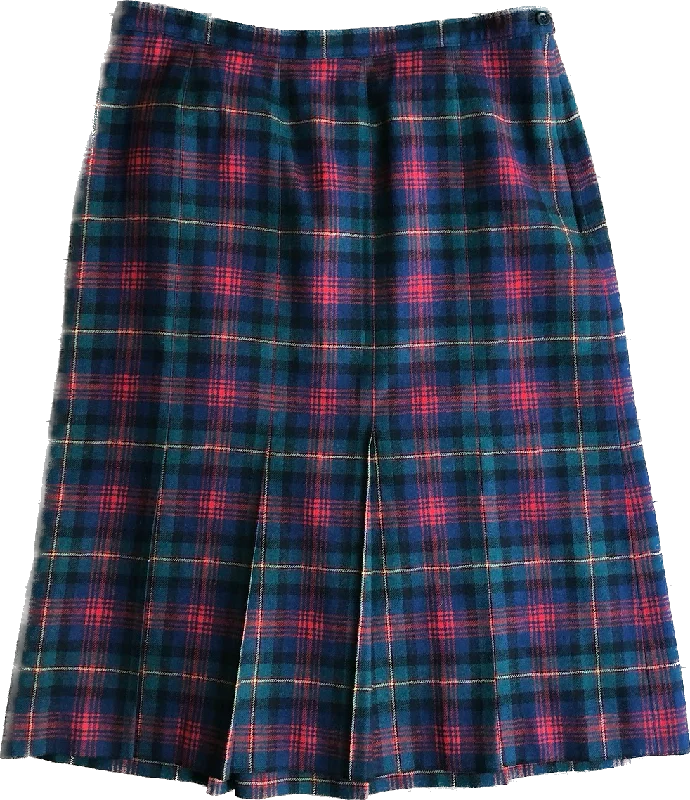 80s Pendleton Mac Lennon Wool Plaid Skirt     W35 Lightweight unclassified skirts