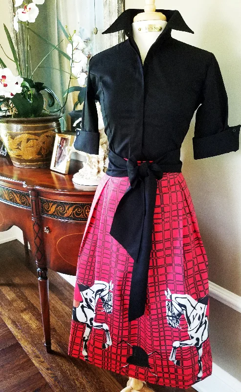 BLACKMORE SKIRT IN SCARLET Floral unclassified skirts