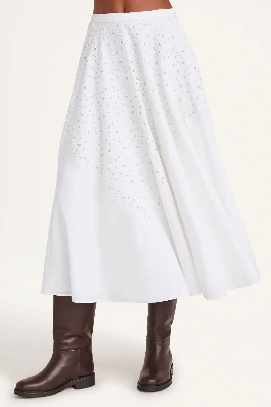 Merrick Skirt in White Dark color unclassified skirts