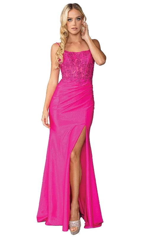 Dancing Queen 4434 - Scoop Neck Sleeveless Prom Gown Holiday party dresses