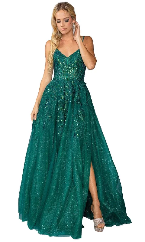 Dancing Queen 4452 - Embroidered V-Neck Prom Gown Expensive party dresses