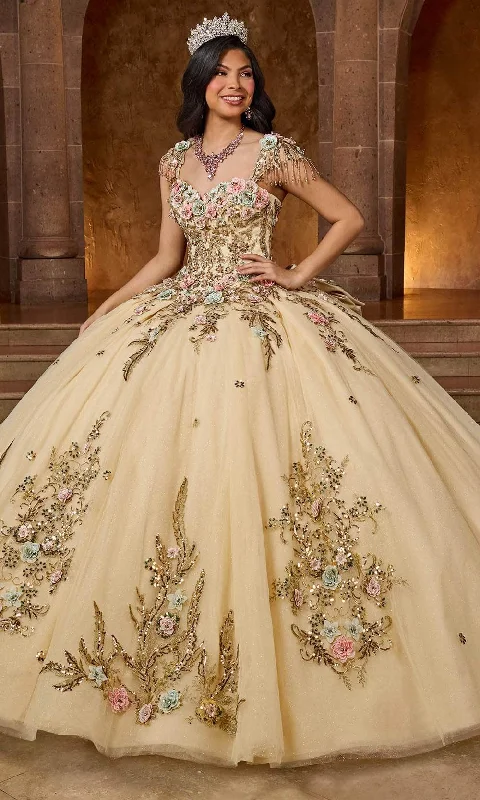 Rachel Allan RQ3126 - Sweetheart Neck 3D Floral Embellished Ballgown Y2K party dresses