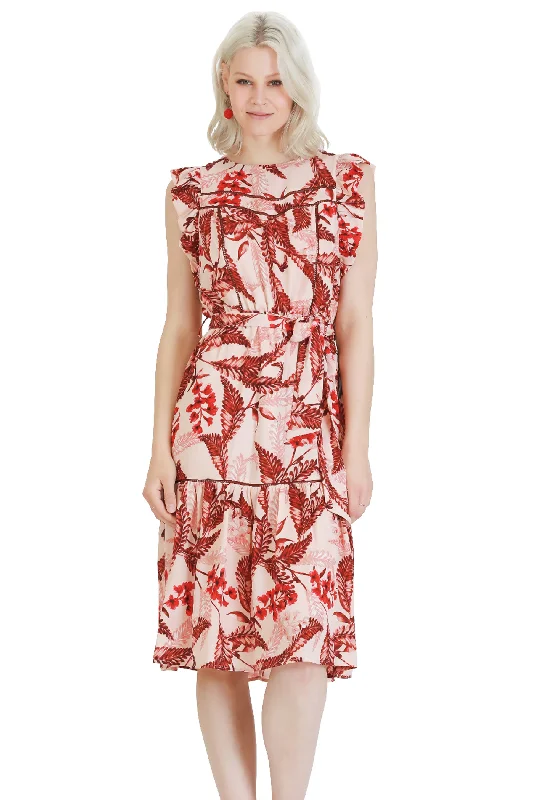 Floral Print & Stitched Cut-outs Dress Expensive floral dresses