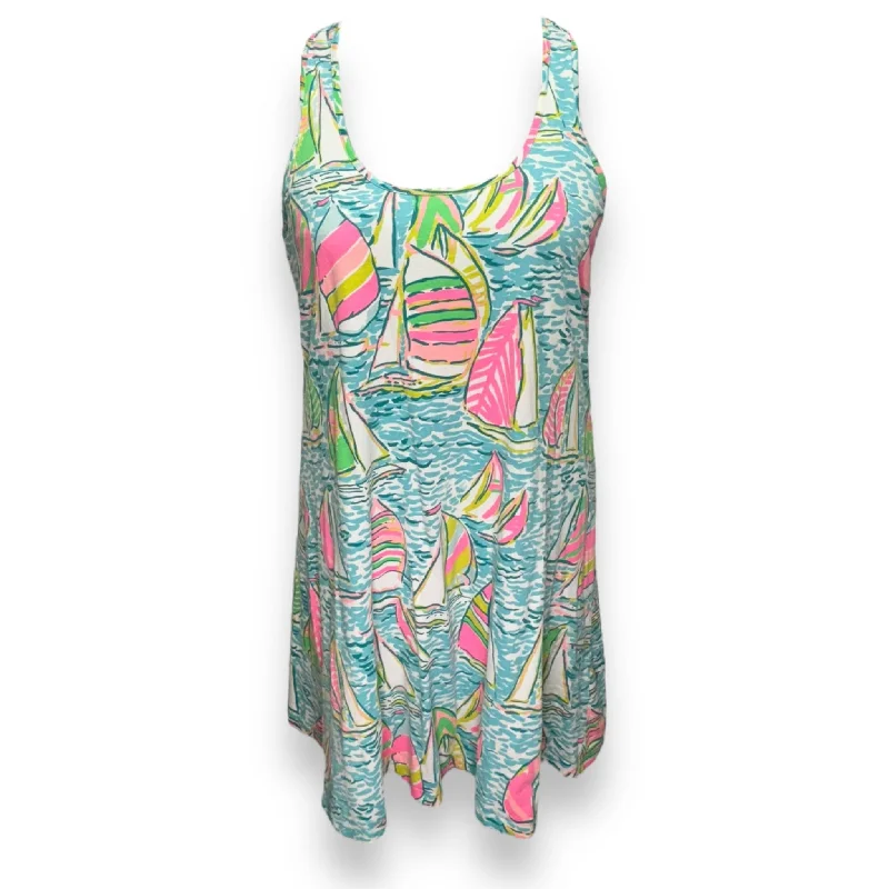 Dress Designer By Lilly Pulitzer In Nautical Print, Size: M Dark color unclassified dresses