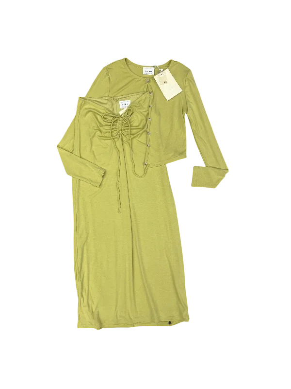 Dress Set 2pc By SABO In Green, Size: M Earthy tone unclassified dresses