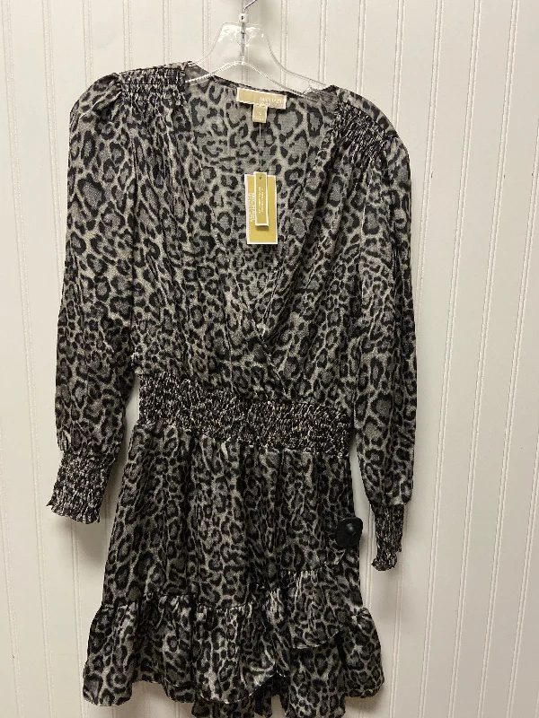 Dress Work By Michael By Michael Kors In Leopard Print, Size: M Stylish unclassified dresses