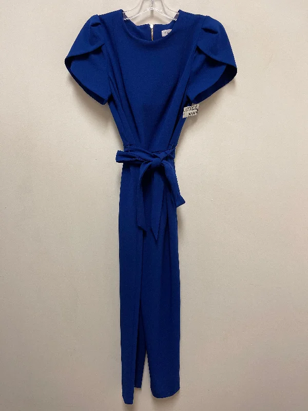 Jumpsuit By Calvin Klein In Blue, Size: S Tiered unclassified dresses