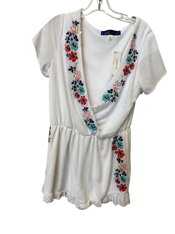 Romper By Blue Rain In White, Size: L Neutral tone unclassified dresses