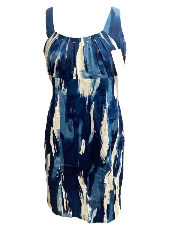 Dress Casual Midi By Calvin Klein In Blue & White, Size: 10 Sporty Midi Skirt