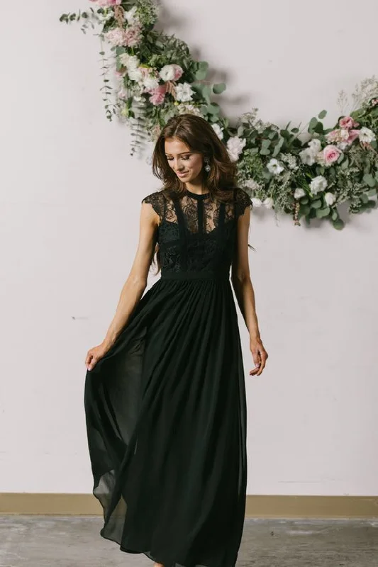 Elegant Lace Black Prom Dress ,Charming Prom Dress S9097 Pink Lace Dress